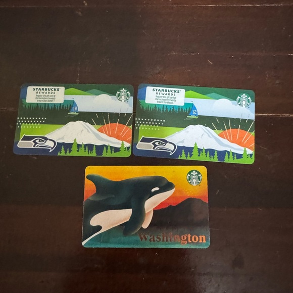 Washington State Starbucks Gift Cards New Whale Seattle - Picture 1 of 4
